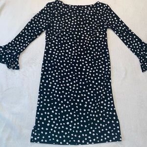 Jessica Howard Navy Blue and White Polka Dot Mini Dress size 2